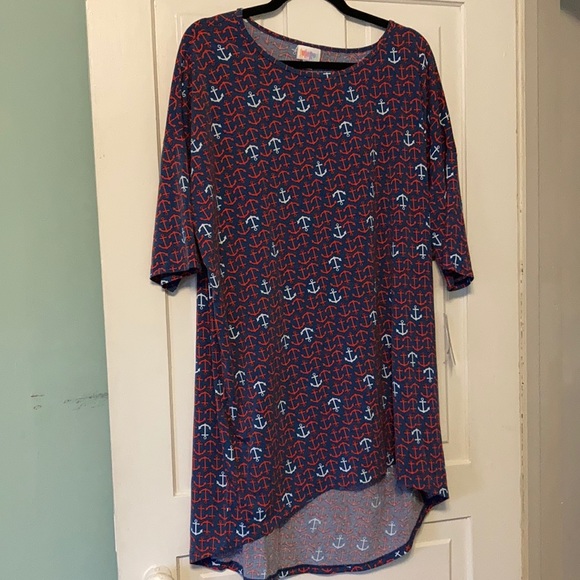 XL Anchor LuLaRoe Irma Tunic - Picture 1 of 5